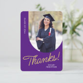 Graduate Thank You Script Arch Photo サンキューカード (スタンド正面)