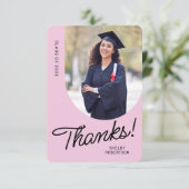 Graduate Thank You Script Arch Photo サンキューカード (スタンド正面)