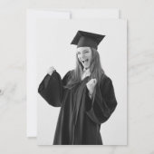 Graduated and Thankful Modern Graduation 招待状 (裏面)