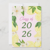 Graduated Party | Lemon Graduation | Summer Grad 招待状 (裏面)