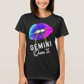 Graduated Purple Blue Gemini Queen May or June Wom Tシャツ (正面)