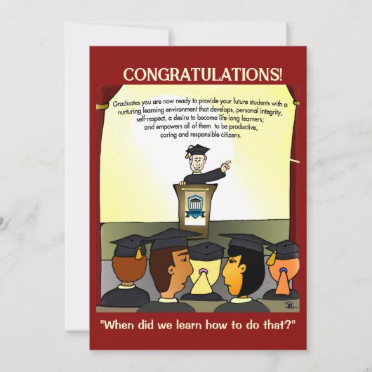 Graduates Flat Card カード (正面)