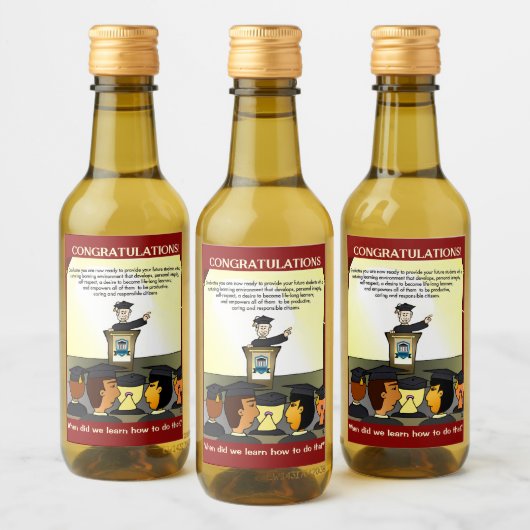 Graduates Flat Card ワインラベル (ボトル)