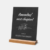 Graduate's Next Chapter Starts at アクリルサイン (傾斜)