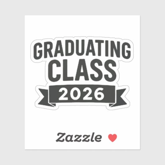 Graduating Class of 2026 Banner シール (シート)