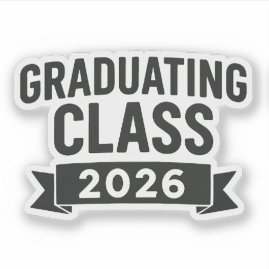 Graduating Class of 2026 Banner シール (正面)