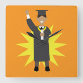 Graduation スクエア壁時計 (正面)