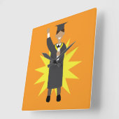 Graduation スクエア壁時計 (傾斜)