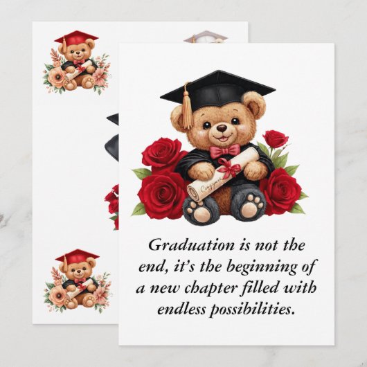 Graduation  招待状 (正面/裏面)