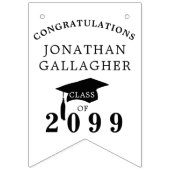 Graduation 12 Photos Class Year Name バンティングフラッグ (第1の旗)