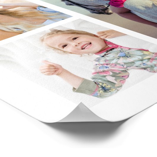 Graduation 16 Photo Collage Script Graduate ポスター (角)