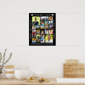 Graduation 19 Photo Collage Congrats Grad ポスター (キッチン)