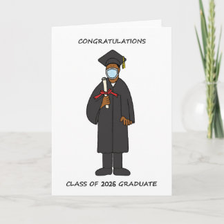 Graduation 2025 African American Male Holiday Card シーズンカード
