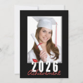 Graduation 2026 Achievement Photo Frame 招待状 (正面)