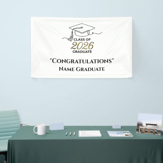 Graduation 2026 Banner / Pancarta Graduación 横断幕 (トレードショー)