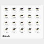 Graduation 2026 Cap Sticker ラウンドシール (シート)