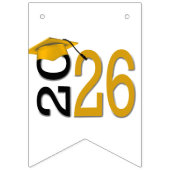 Graduation 2026 Gold and Black  バンティングフラッグ (第3の旗)
