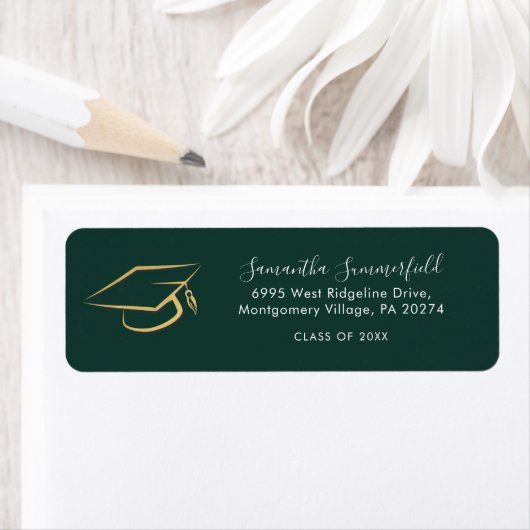 Graduation 2026 Graduate Custom Return Address ラベル (インサイチュ)