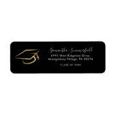 Graduation 2026 Graduate Custom Return Address ラベル (正面)