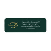Graduation 2026 Graduate Modern Return Address ラベル (正面)