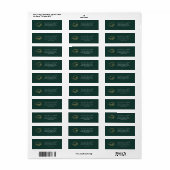 Graduation 2026 Graduate Modern Return Address ラベル (フルシート)