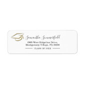 Graduation 2026 Graduate Modern Return Address ラベル (正面)