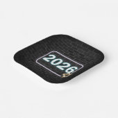 Graduation 2026 Neon Sign On Brick ペーパープレート (傾斜あり)