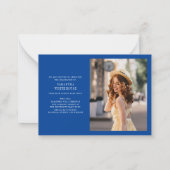 Graduation 2026 Photos Grad Announcement ノートカード (裏面)