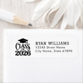 Graduation 2026 Return Address Labels ラベル (インサイチュ)