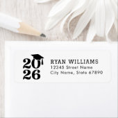 Graduation 2026 Return Address Labels ラベル (インサイチュ)