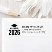 Graduation 2026 Return Address Labels ラベル (インサイチュ)
