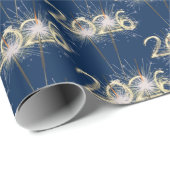 Graduation 2026 Sparklers On Blue ラッピングペーパー (ロールコーナー)