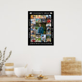 Graduation 23 Photo Collage Congrats Grad ポスター (キッチン)