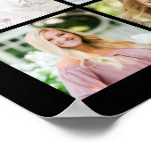 Graduation 30 Photo Collage Class Year Keepsake ポスター (角)