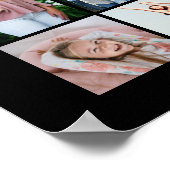 Graduation 32 Photo Collage Class Year ポスター (角)