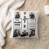 Graduation 5 Photo Celebration Graduate Template クッション (ブランケット)