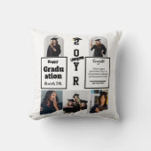 Graduation 5 Photo Celebration Graduate Template クッション (正面)