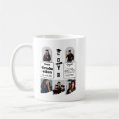 Graduation 5 Photo Celebration Graduate Template コーヒーマグカップ (左)