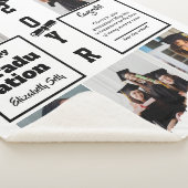 Graduation 5 Photo Celebration Graduate Template シェルパブランケット (3/4)