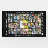 Graduation 69 Photo Collage Congrats Grad 横断幕 (横)