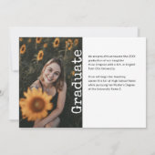 Graduation 6 Photo Vintage Invitation 招待状 (裏面)