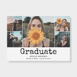 Graduation 6 Photo Vintage Invitation 招待状