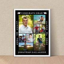 Graduation 8 Photo Collage Congrats Grad