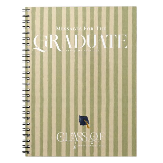 Graduation Advice & Message Notebook ノートブック (正面)
