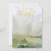 Graduation Announcement 2026 Beautiful Flower 招待状 (裏面)