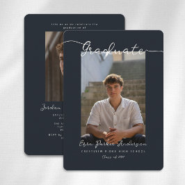 Graduation Announcement and Invitation with Photo 招待状