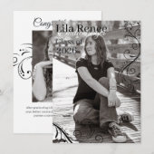 Graduation Announcement Card 案内状 (正面/裏面)