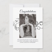 Graduation Announcement Card 案内状 (裏面)