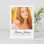 Graduation Announcement Card Template 招待状 (スタンド正面)