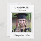 Graduation Announcement Card Template 案内状 (正面)